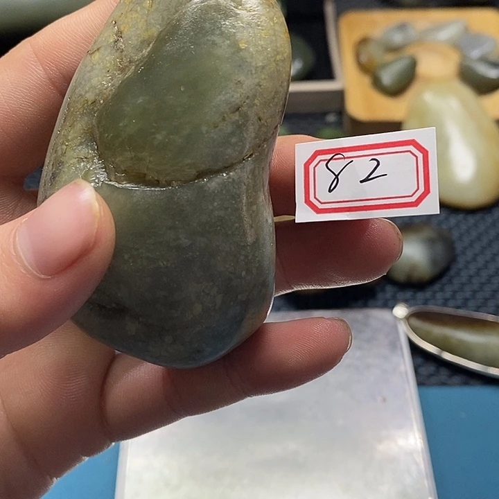 和田玉未镶嵌挂件82