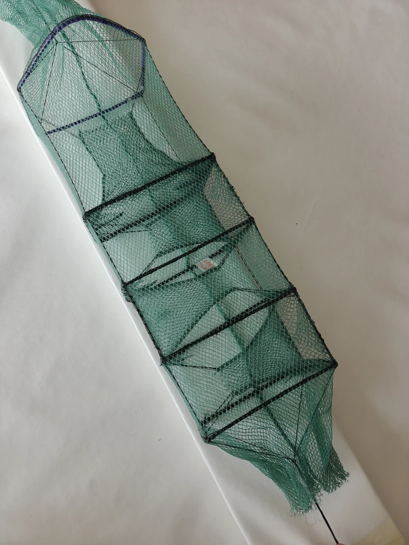 鳝鱼网纯手工网四门三门黄鳝泥鳅笼虾户外专用网加厚折叠鳝鱼网