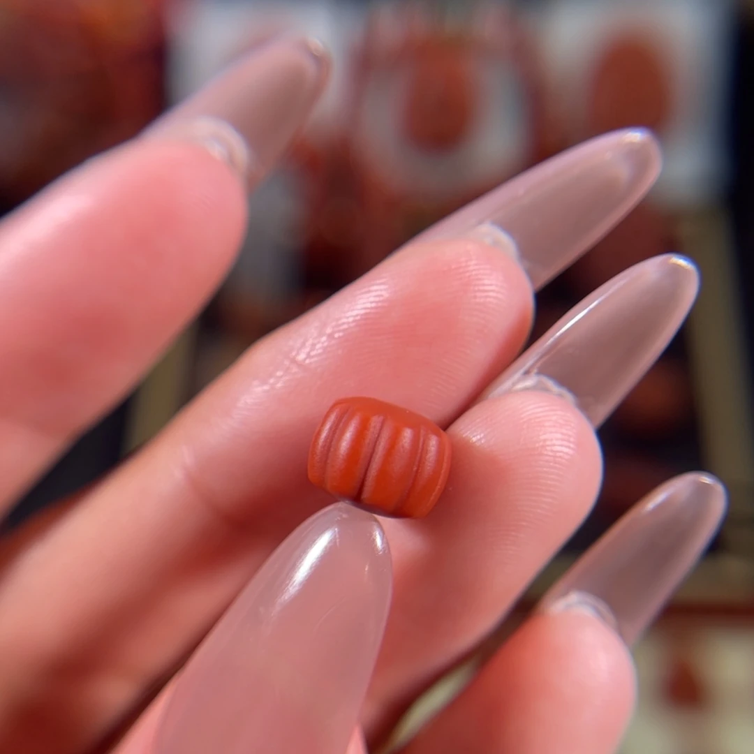 南红玛瑙未镶嵌瓜珠9