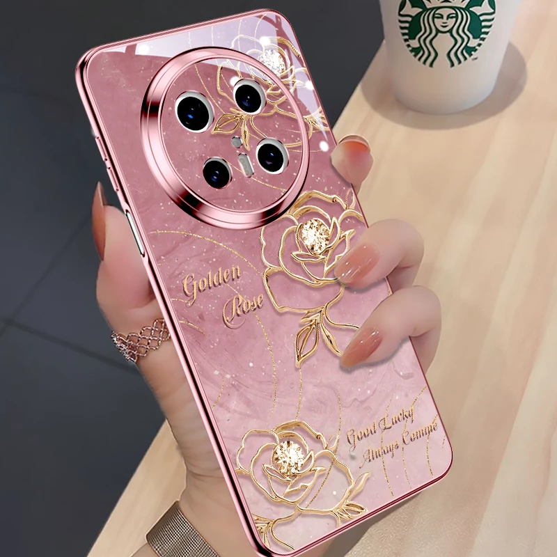 高颜值适用华为mate70幸运玫瑰手机轻奢p60pro新款精致高级爆款女