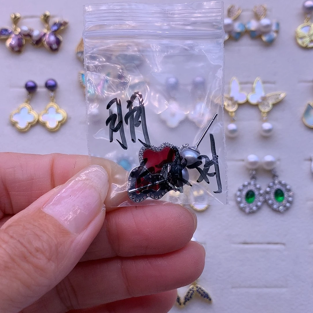 淡水珍珠耳饰合金