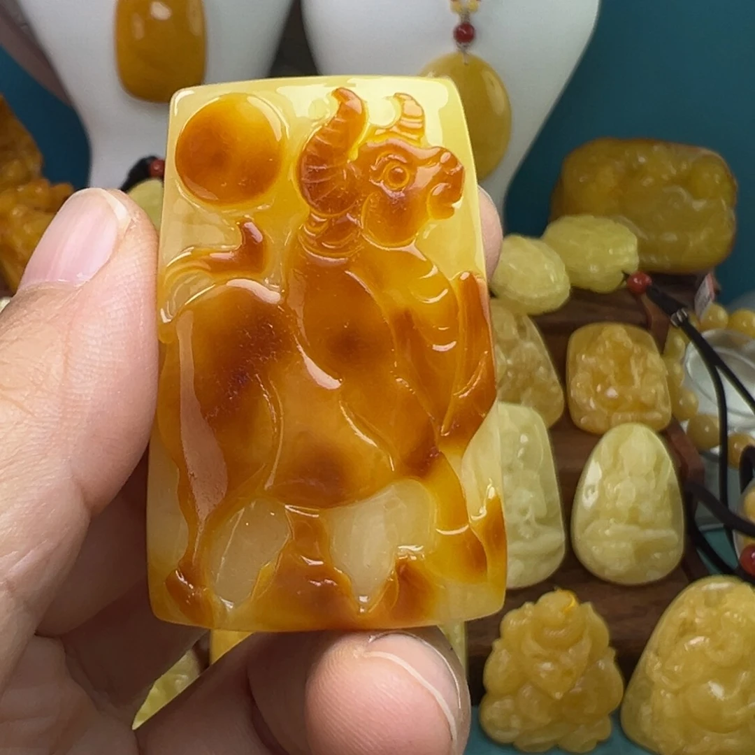 蜜蜡吊坠(不含链)未镶嵌