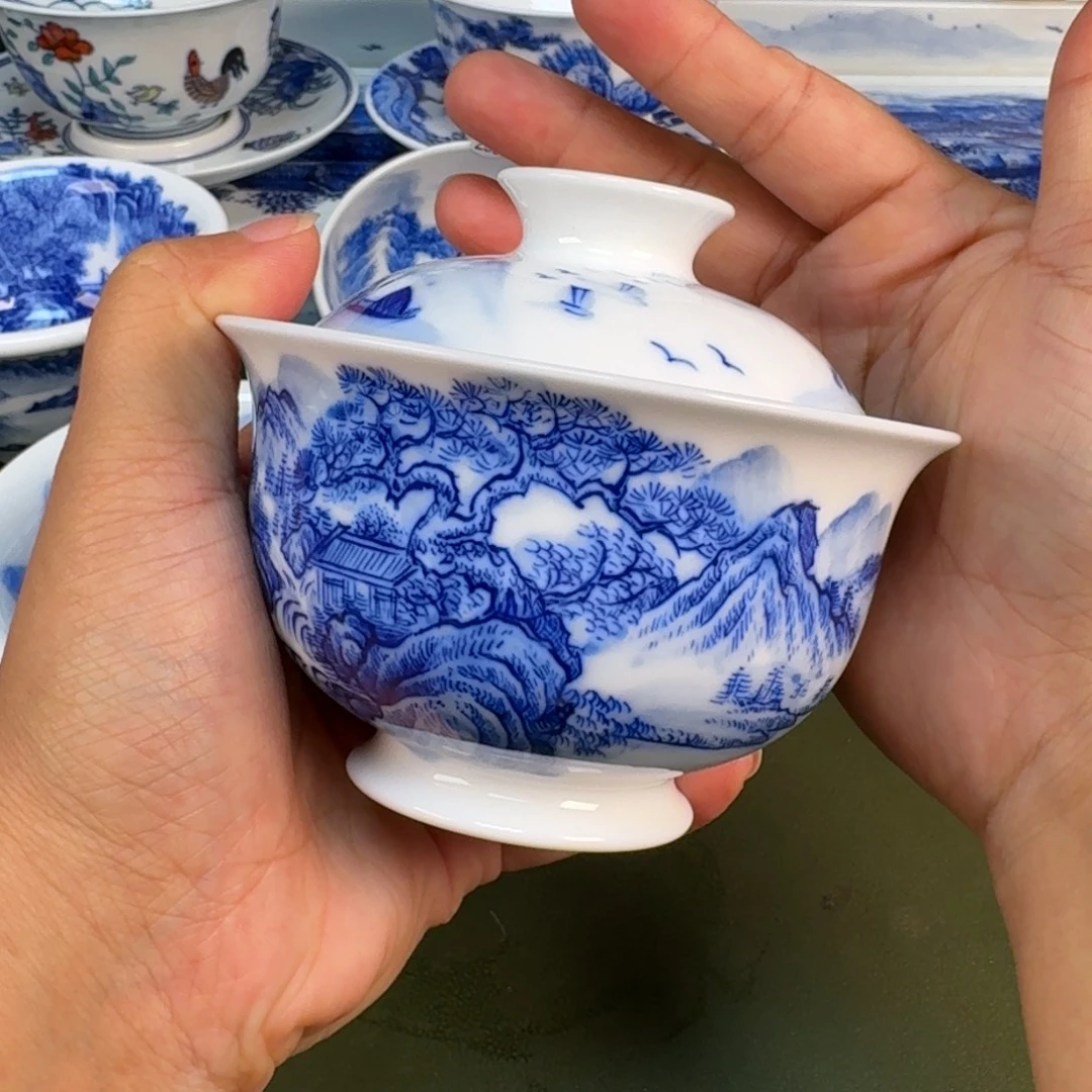 景德镇纯手绘茶具具圆圆279