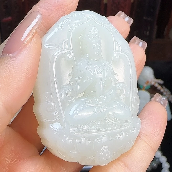 和田玉未镶嵌颈饰定制发货