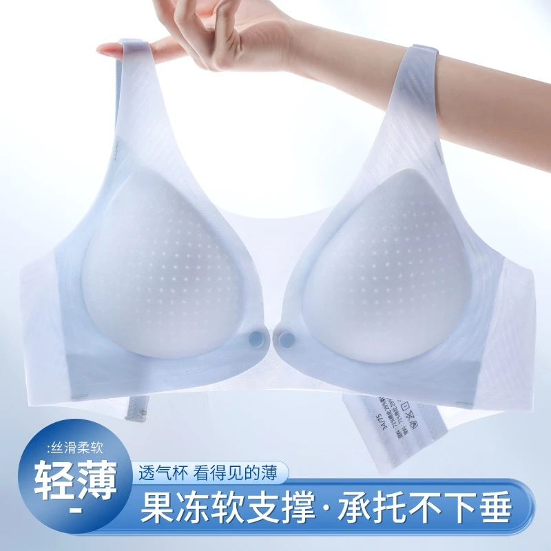 夏季超薄款哺乳内衣孕妇专用怀孕期聚拢防下垂产后喂奶文胸罩无痕