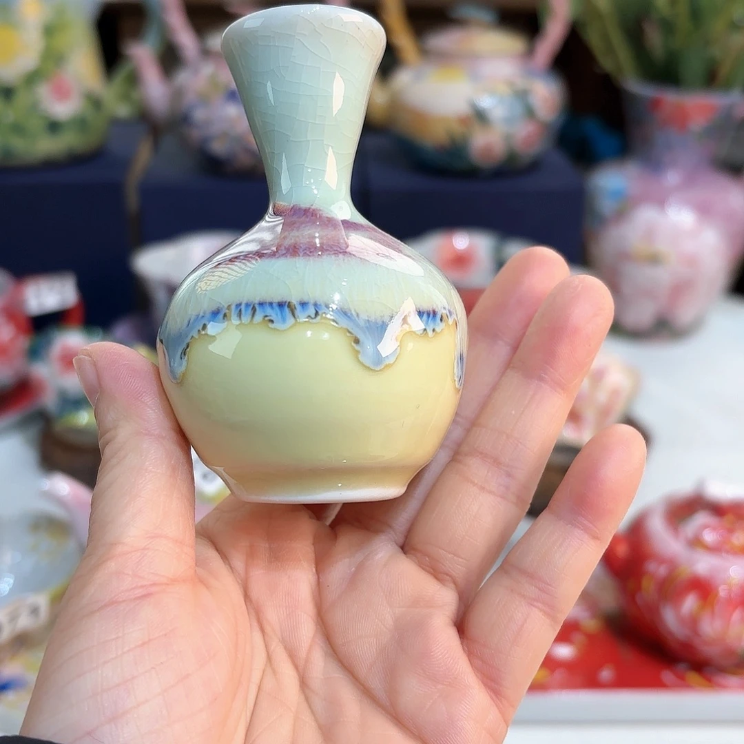景德镇手绘高温釉下彩陶瓷茶具