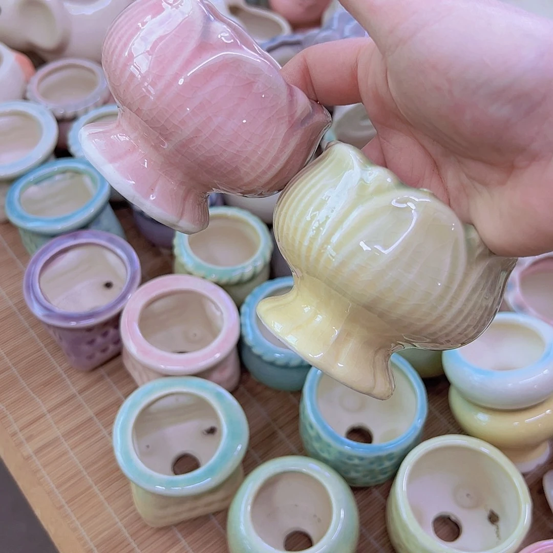 陶瓷花盆当场满12包邮