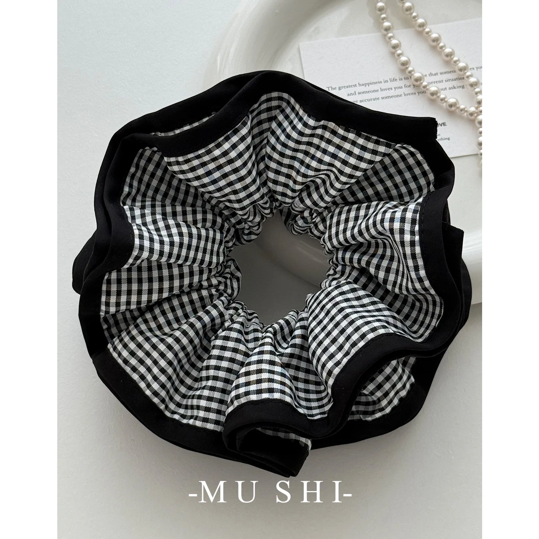 【木石有言】甜美ins风头饰大肠发圈优雅韩版韩式日韩小众发绳黑色