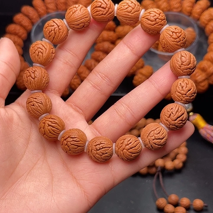 桃核手串精品绣球手串1.5