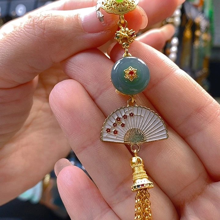 翡翠未镶嵌耳饰翡翠