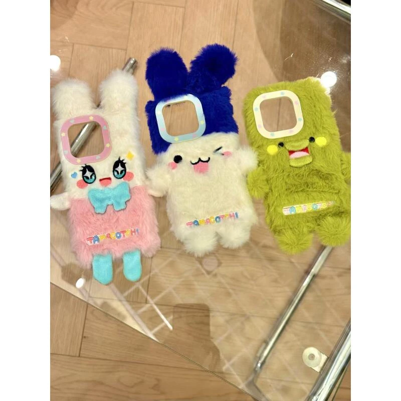 甜美可爱毛绒拓麻歌子麻美吉适用iphone17promax苹果16p手机壳15p