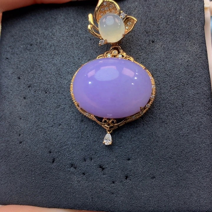 18K金镶嵌手链翡翠翡翠