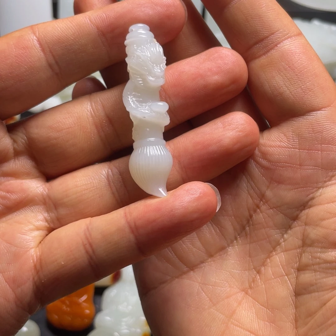 和田玉未镶嵌挂件悠**卢