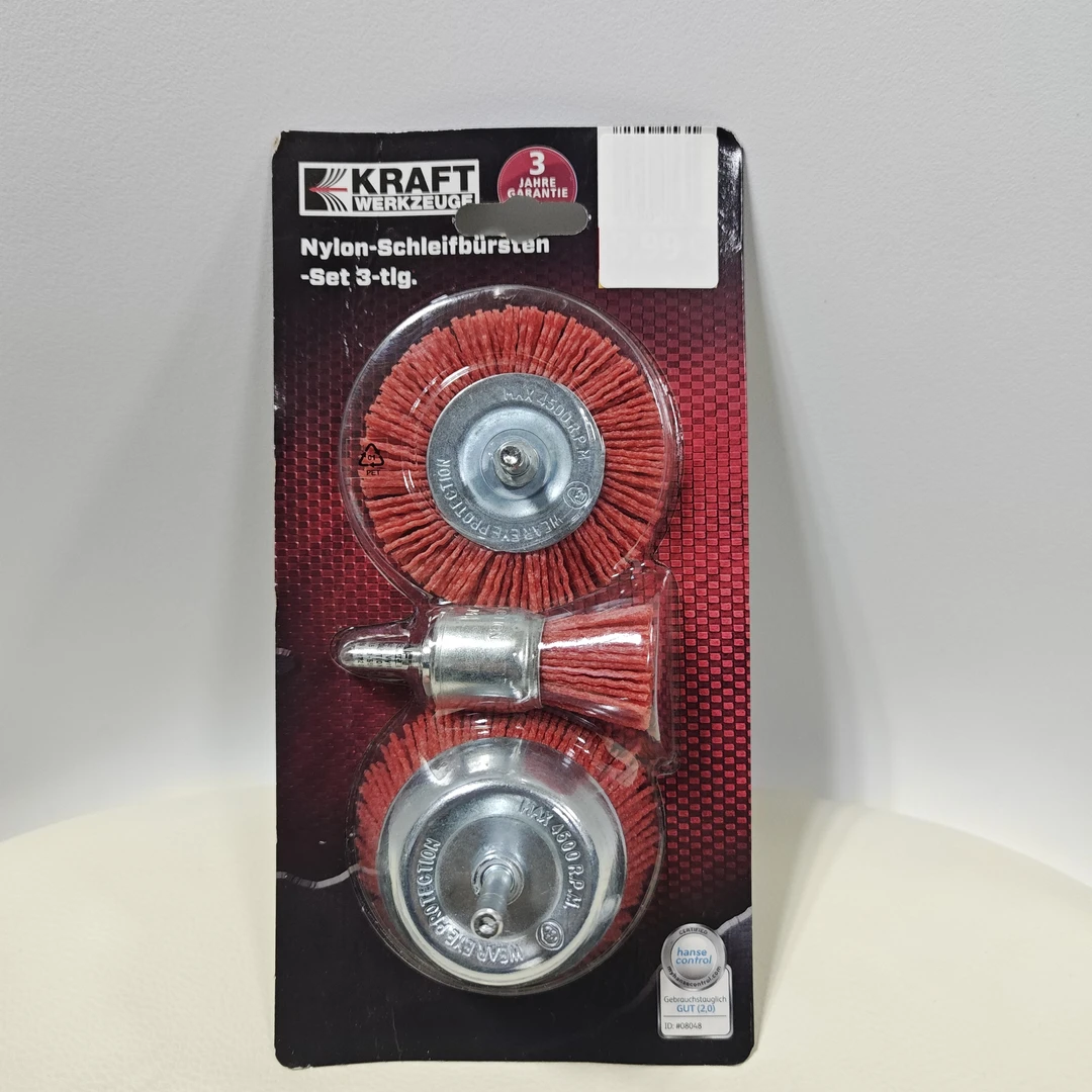 D28 尼龙打磨刷3件套 除锈/抛光/清洁 buer