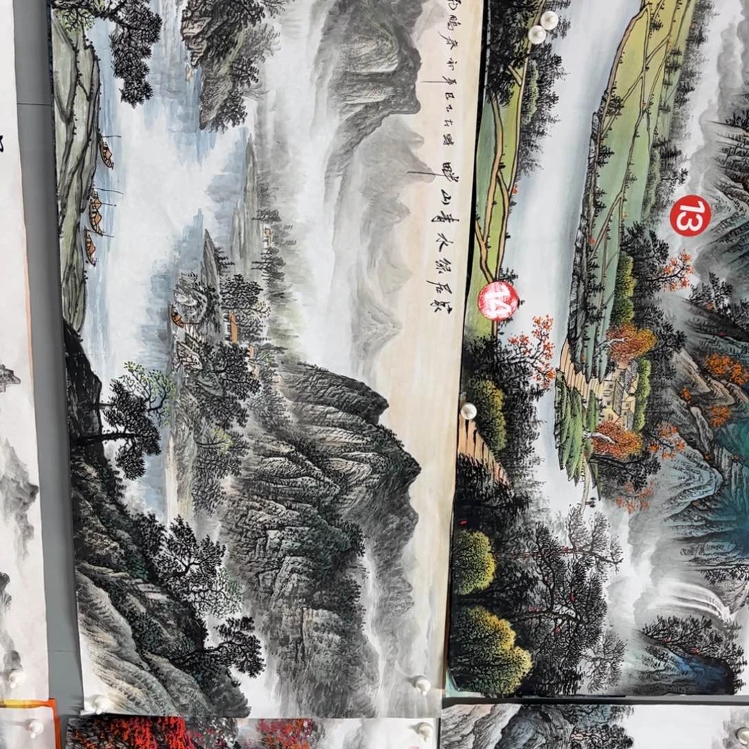 萨***呦国画老师手绘作品