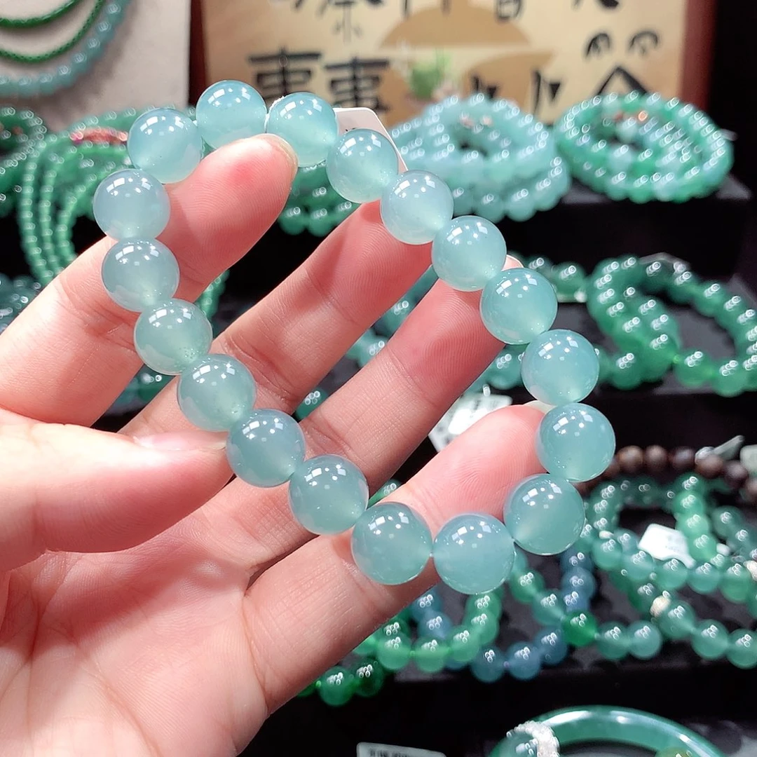 水***翡翠未镶嵌手链卡11.8