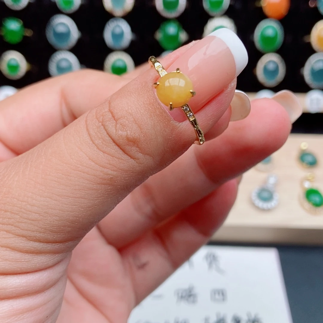 翡翠银S925镶嵌戒指10