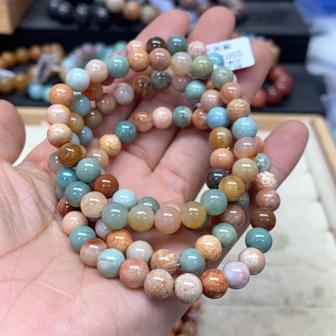 硅化珊瑚（珊瑚玉）手链未镶嵌沈*芬338