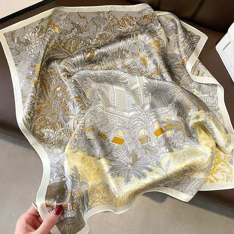 【大雅专享】新款丝巾方巾丝巾百搭领巾70×70cm有1-2cm误差