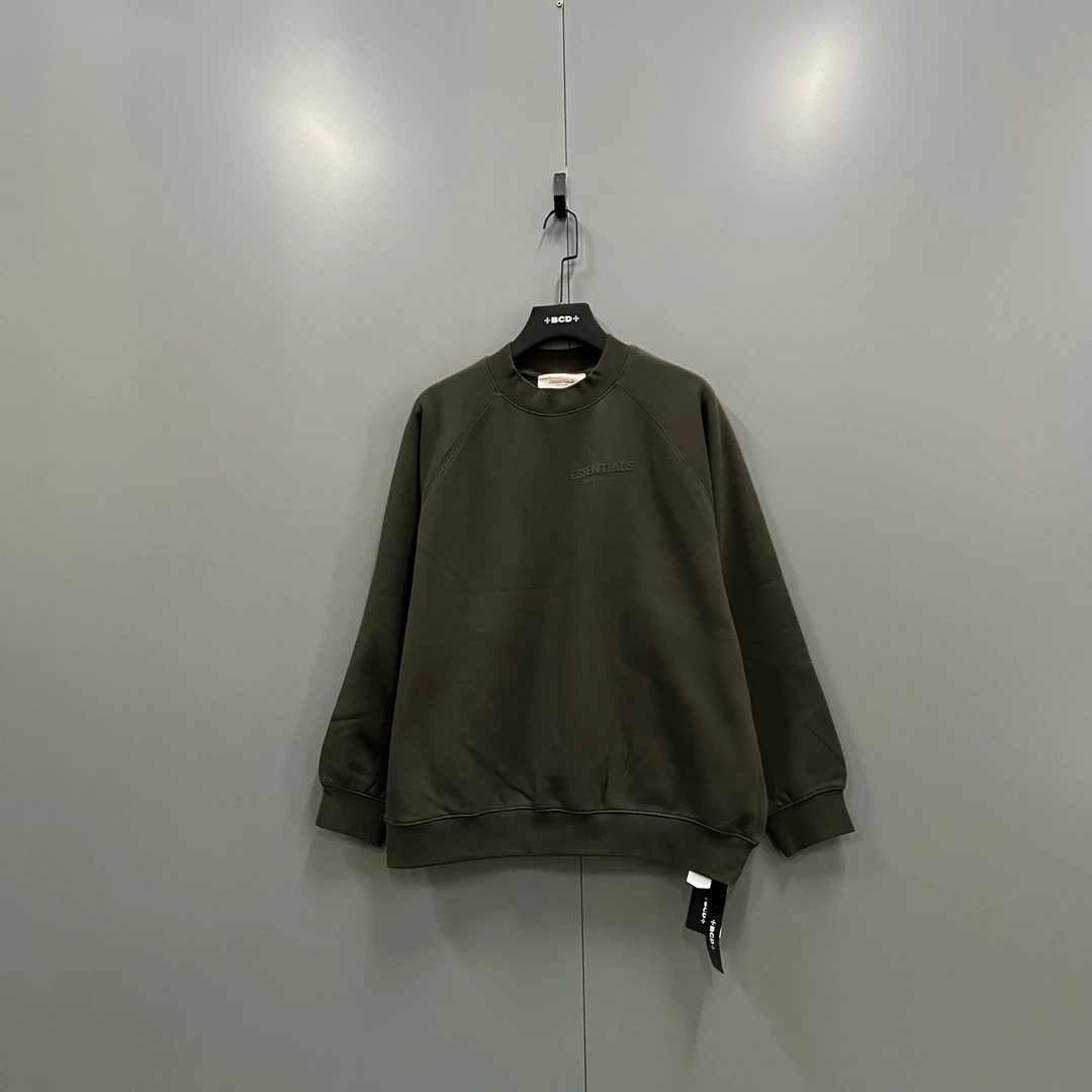 未使用 maje jp122 ESSENTIALS 深绿色印花logo卫衣 015507