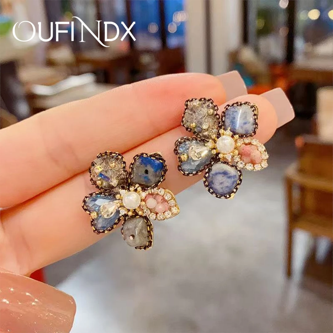 FX【预售】法【烂漫之花】LESSIS家设计师款大花耳钉~2302