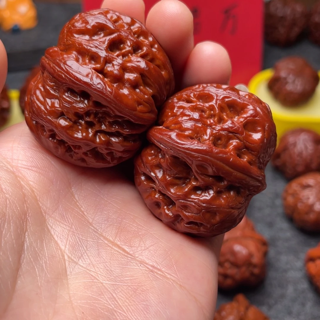 文玩核桃吊坠文玩核桃 手把件 元宝 42