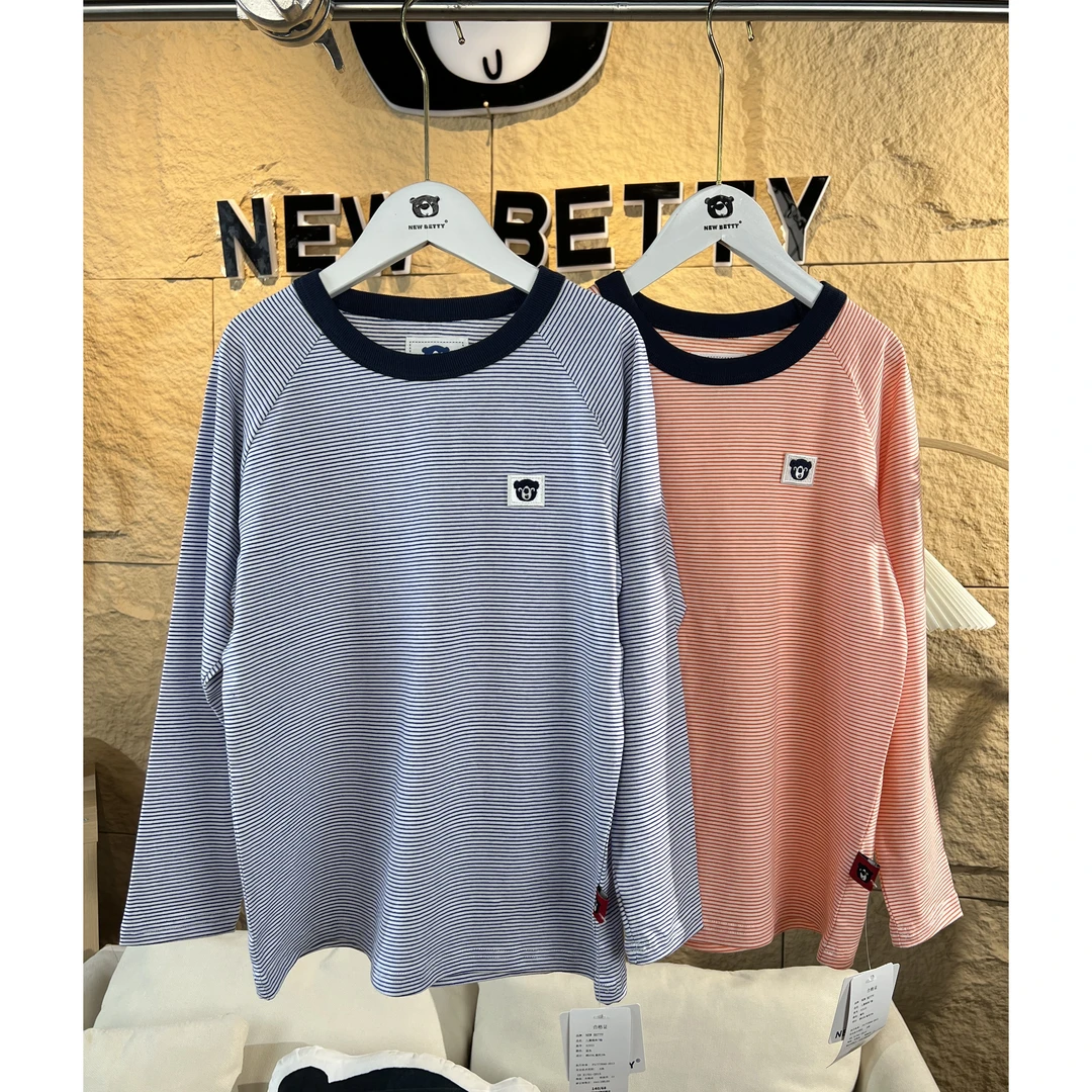 熊仔家25新款儿童细条T恤中大童上衣933