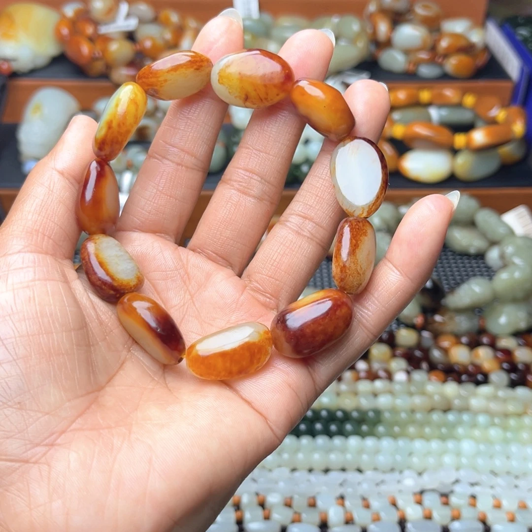 和田玉未镶嵌手链