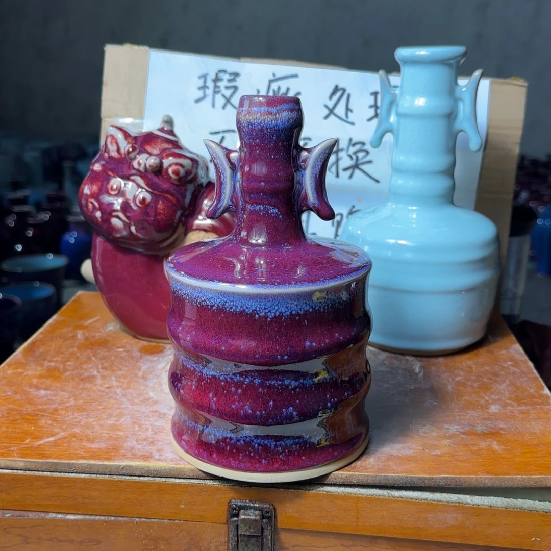摆件郑家钧瓷摆件微瑕