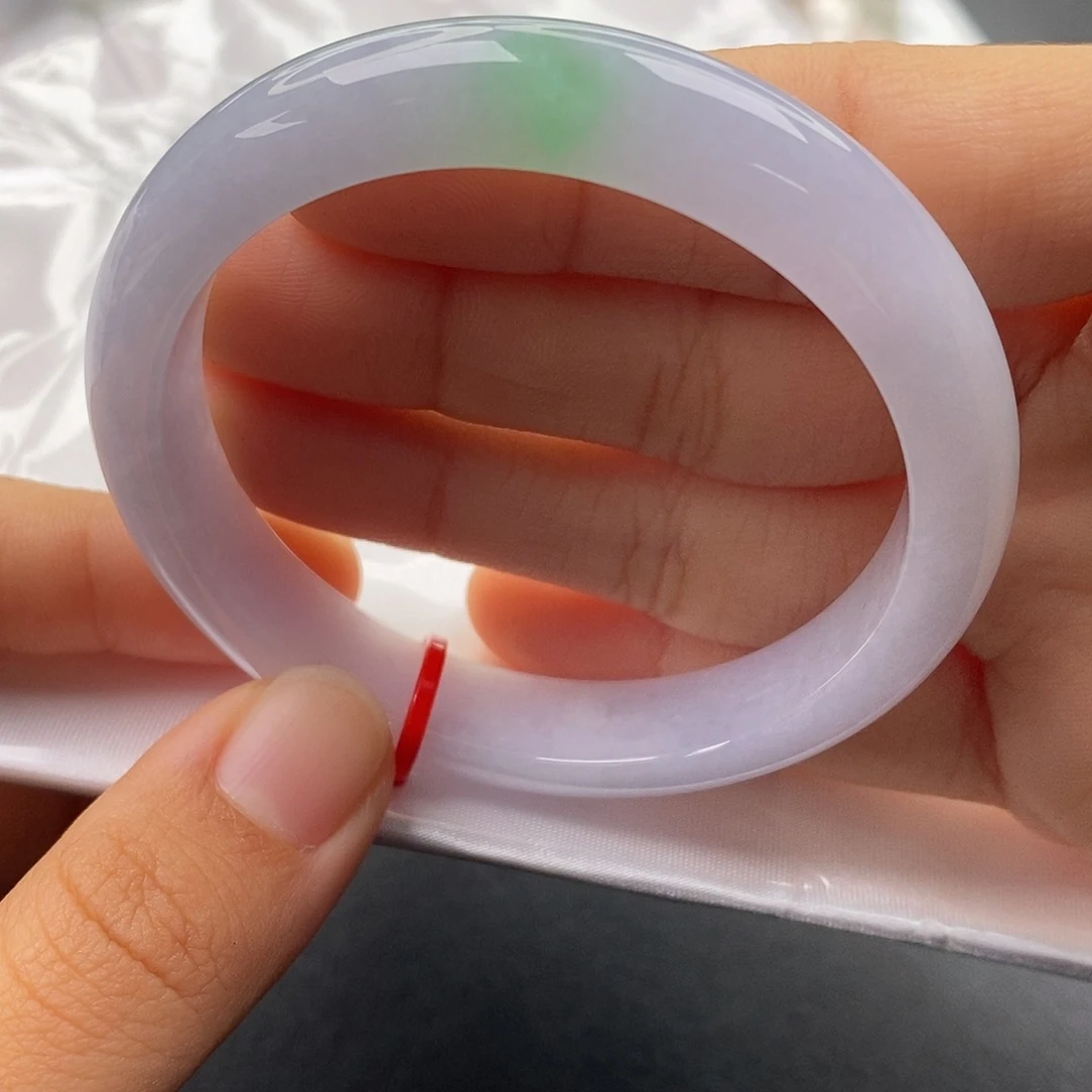 翡翠未镶嵌手镯52.7圈