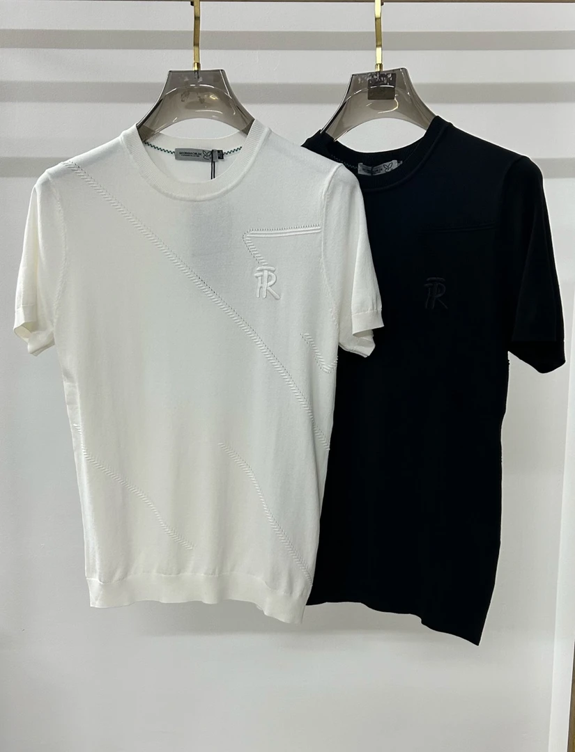 男士夏季高品欧货短袖针织衫  23005