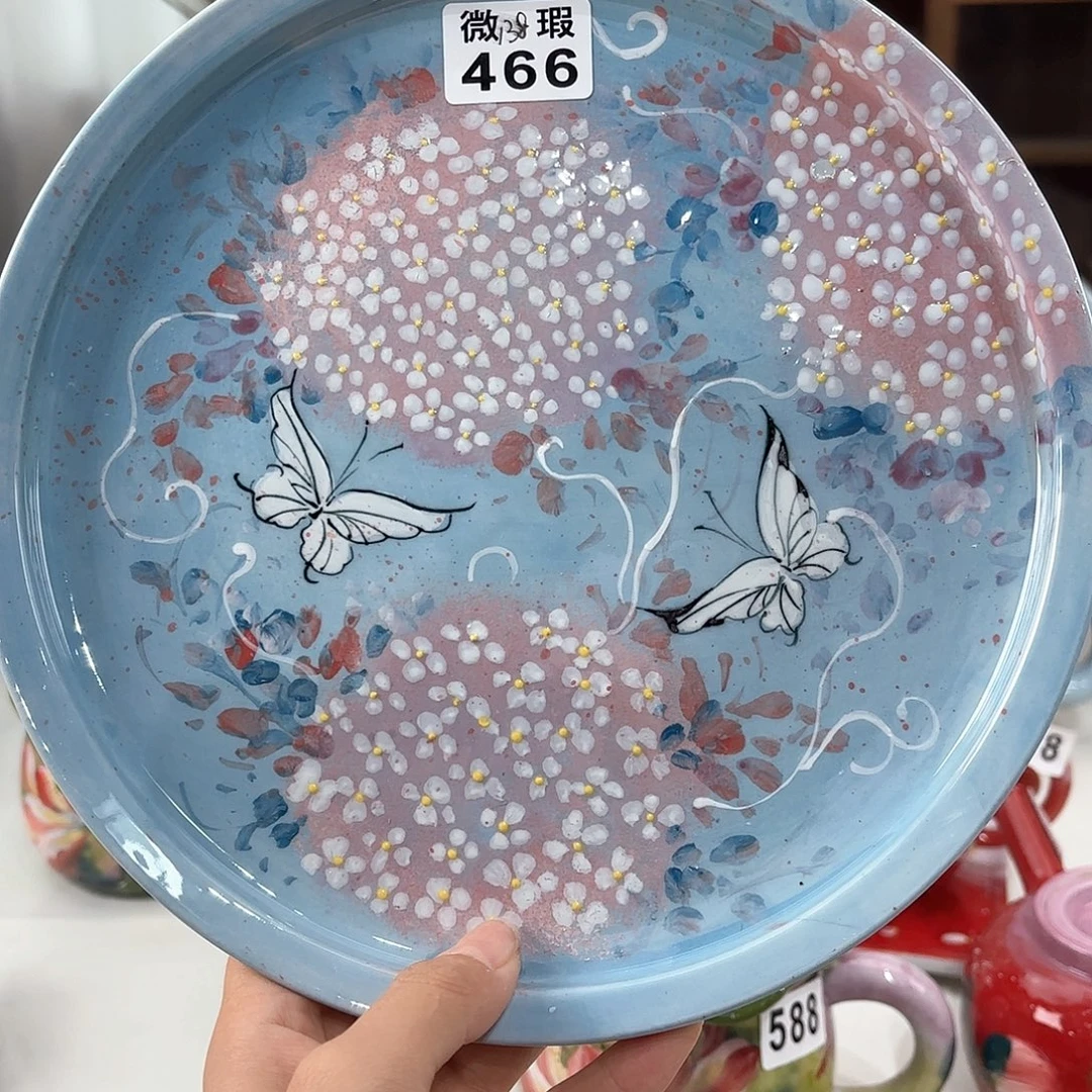 景德镇手绘高温釉下彩陶瓷茶具