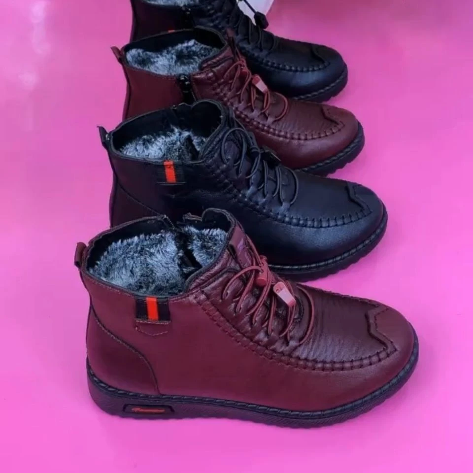 妈妈鞋冬季爆款加绒保暖防滑软底舒适超软轻便中老年平底老人棉鞋