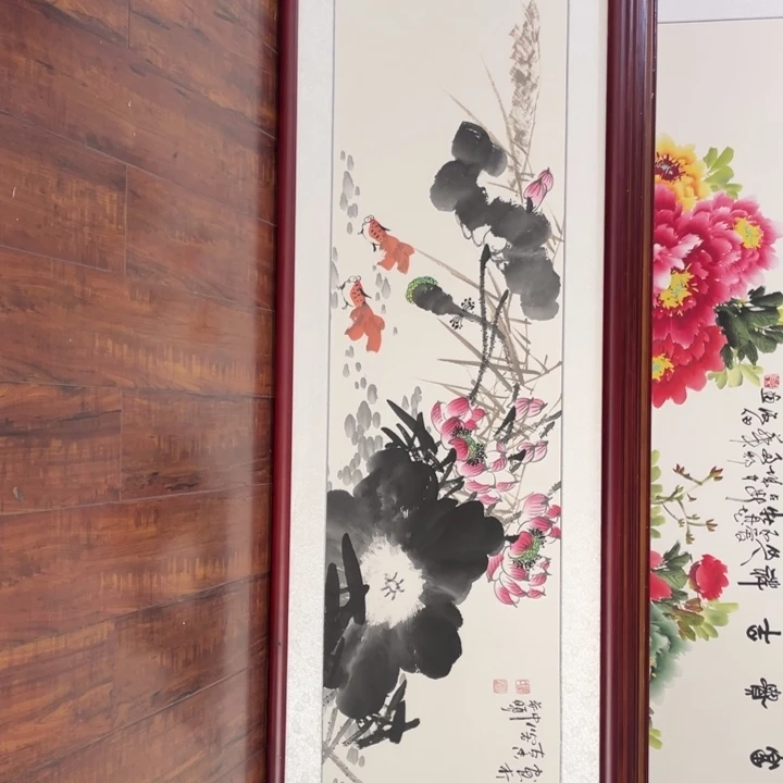 国画带框尺寸48*163厘米