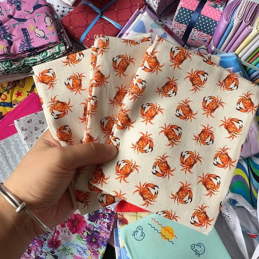 3片纯棉品牌小布块45.50厘米一片