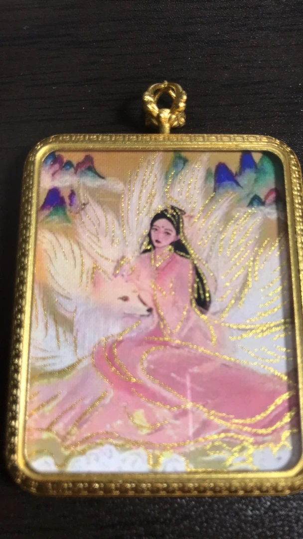 唐卡 单面 狐狐 秀