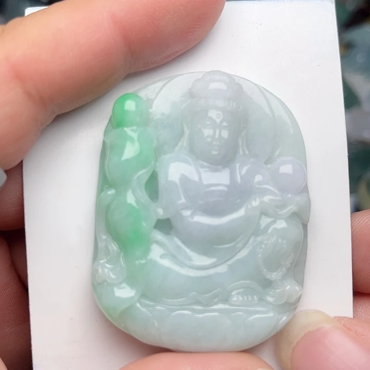 翡翠颈饰未镶嵌观音
