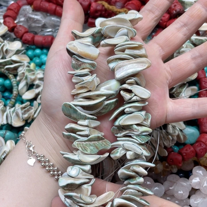 玛瑙/玉髓合金珠宝半成品一条绿箩卡子