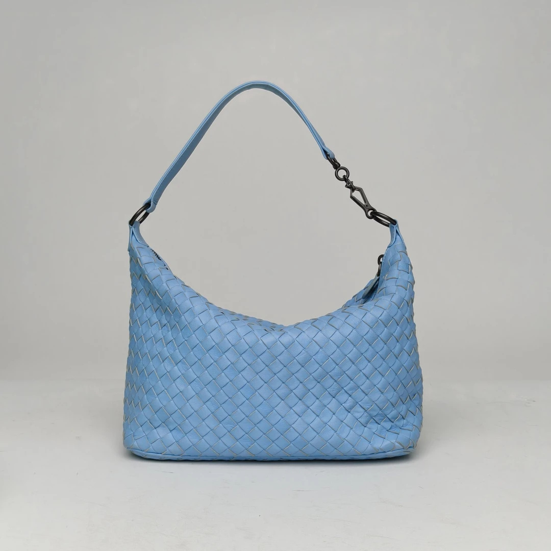 95新 BOTTEGA VENETA/葆蝶家 攀攀 皮革S 经典 编织饭盒包111061