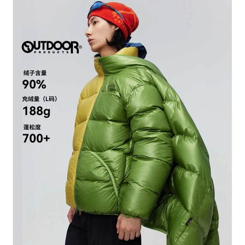 outdoorproducts冬新款保暖立领亮面羽绒服面包男女TAZIK