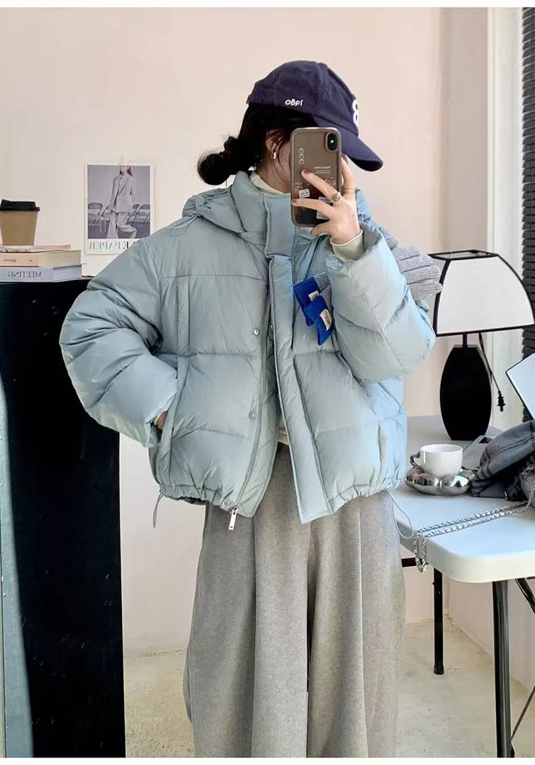 爆款好看百搭小个子羽绒服