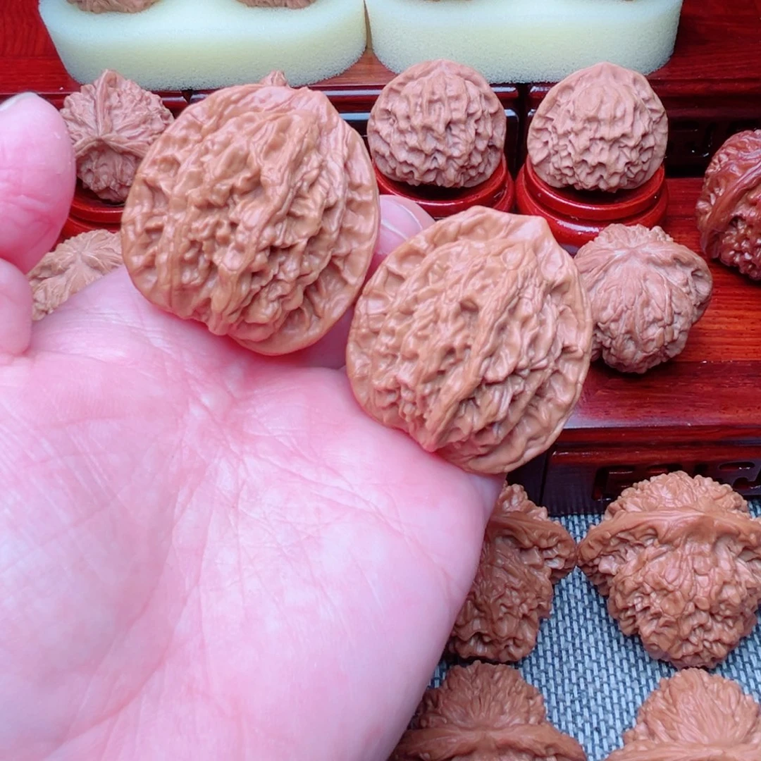 吊坠文玩核桃麦穗虎头41尺全品