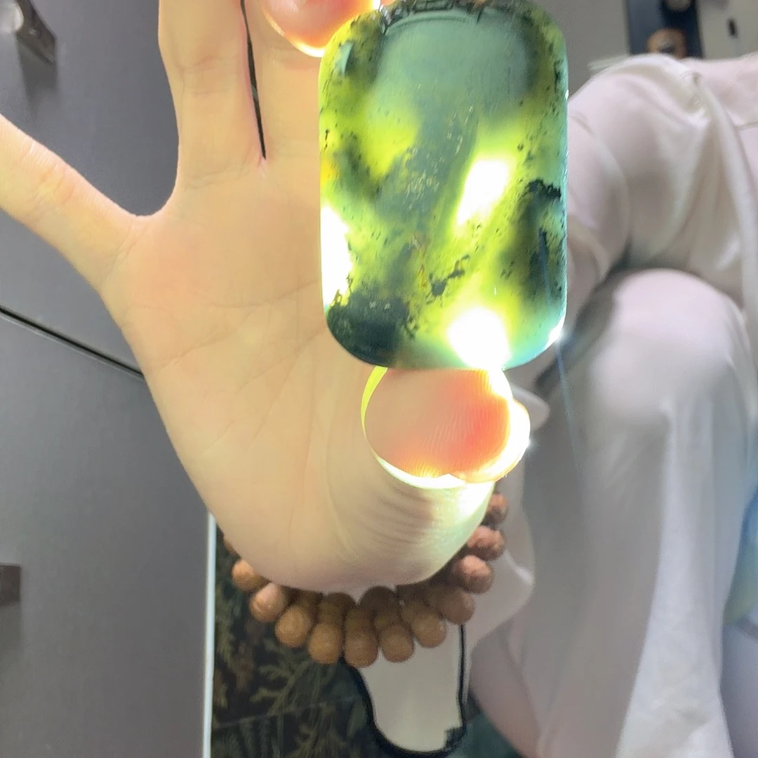 岫玉未镶嵌平安无事牌