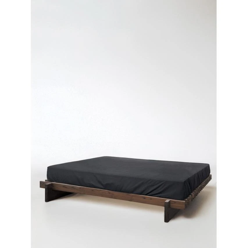 fof自由装卸/榫卯实木床1.5/1.8m无金属件中古风地台床床架无床头