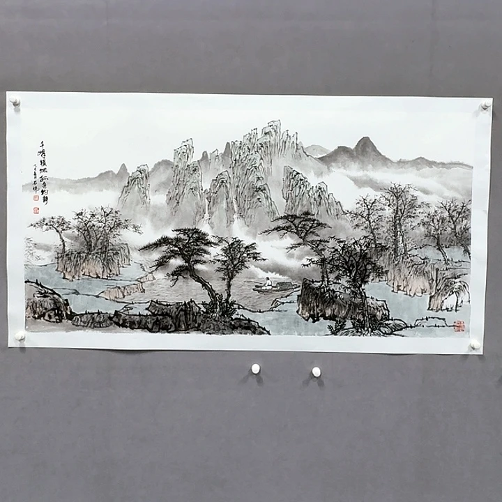 国画亲笔手绘放心去藏