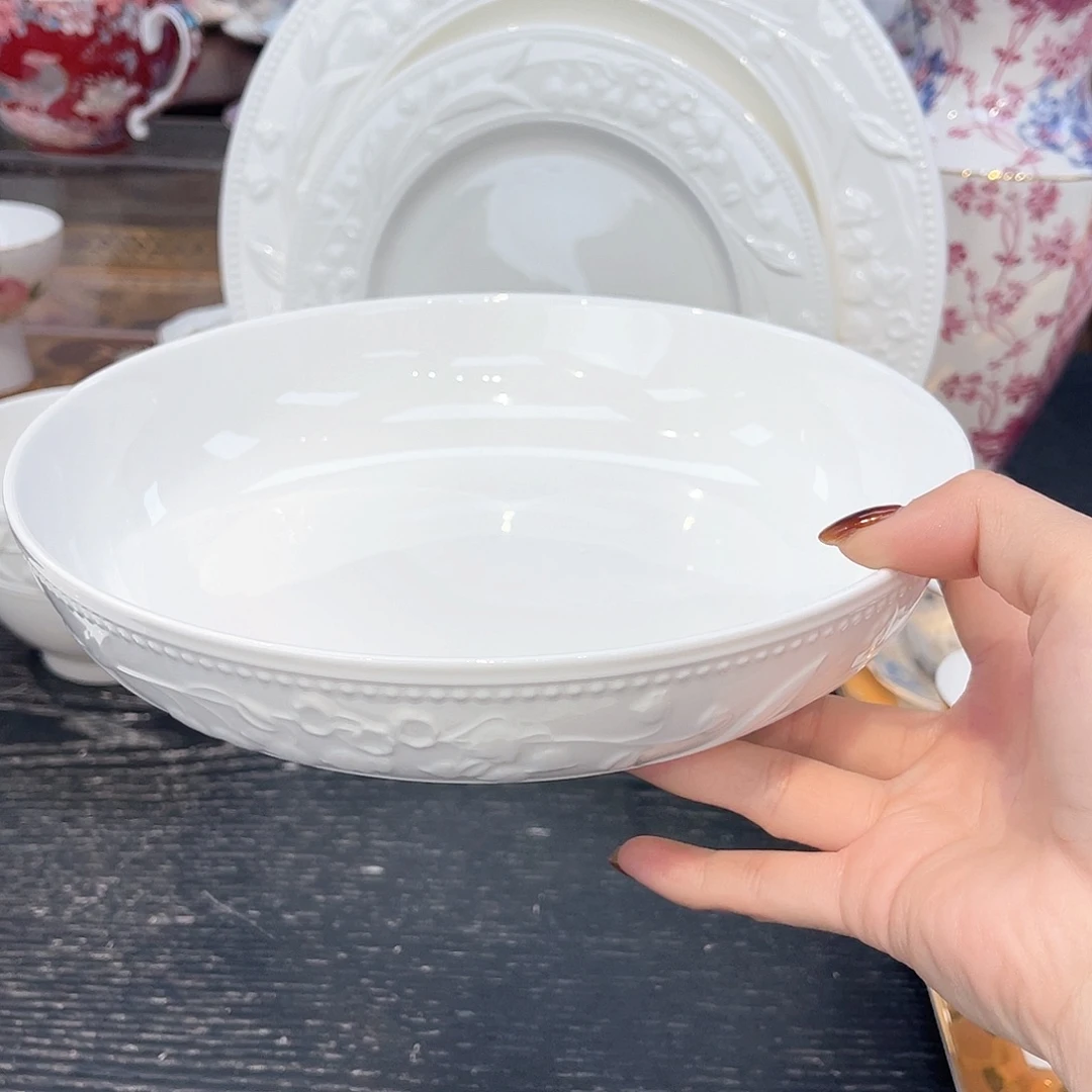 骨瓷21厘米////：/：：/////汤盘