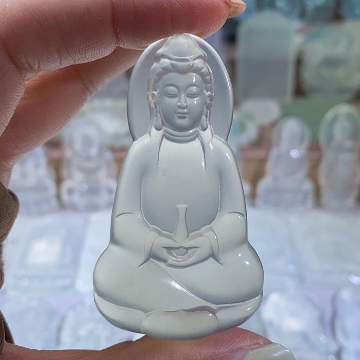 岫玉未镶嵌吊坠吊坠