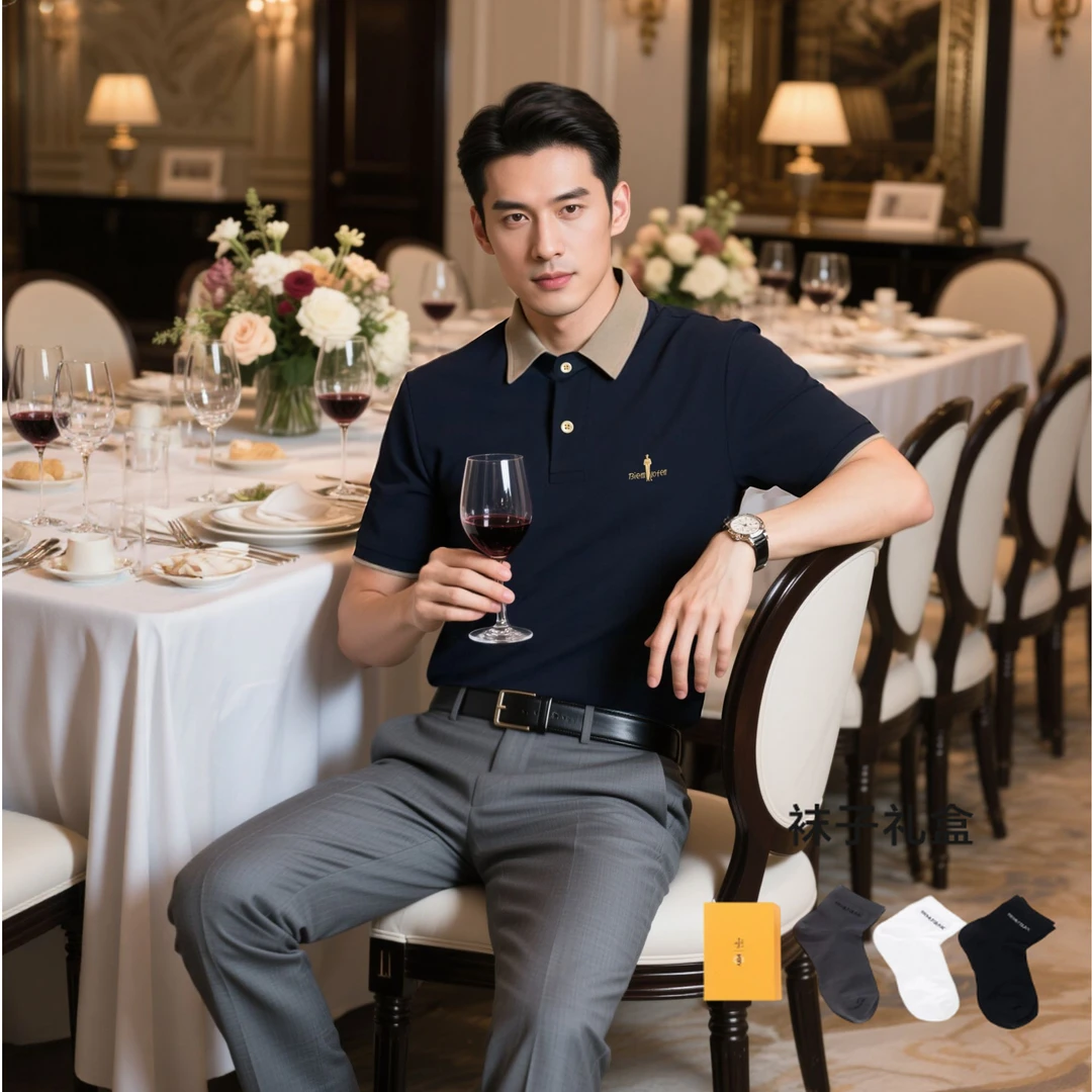 【冷感科技面料】比音勒芬2025新款短袖polo衫休闲翻领T恤