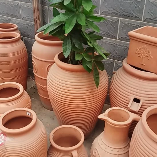 韩****店红陶花盆吹水透气