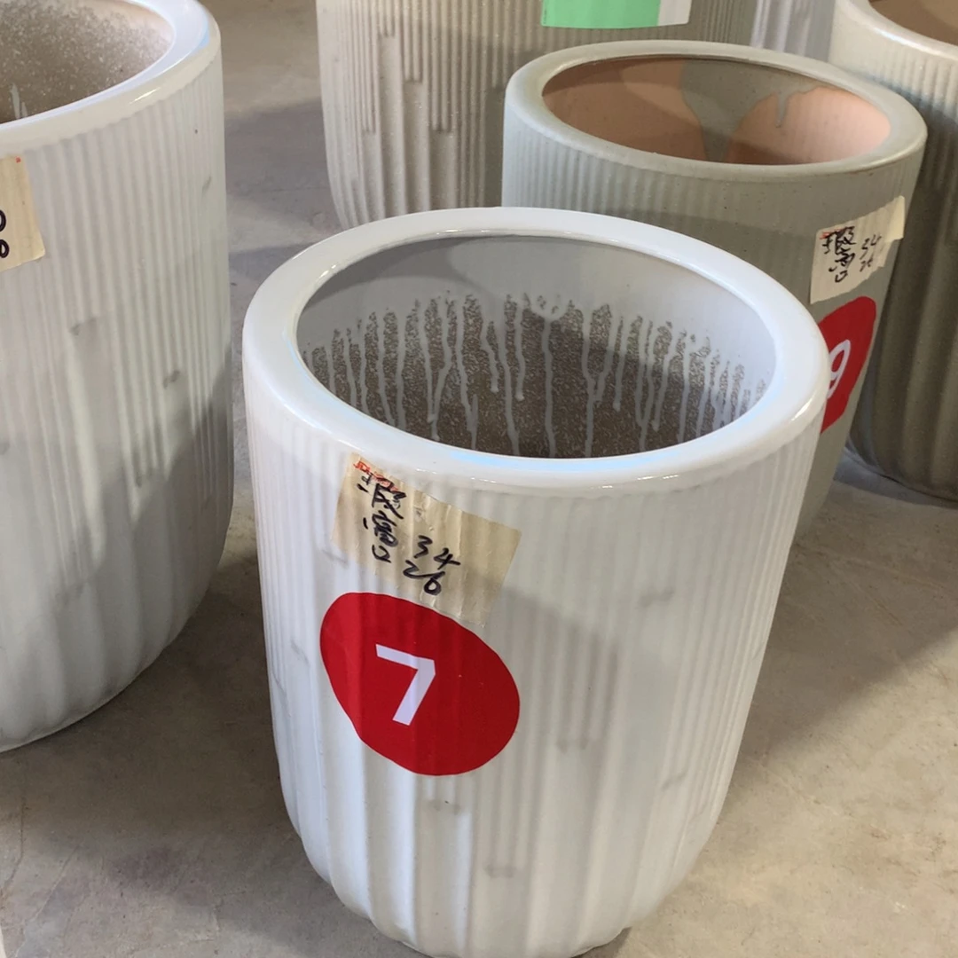 微瑕高温陶瓷花盆